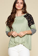 Load image into Gallery viewer, Styling in Sage Raglan Top