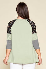 Load image into Gallery viewer, Styling in Sage Raglan Top