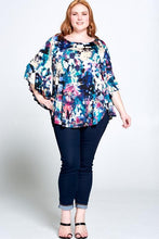 Load image into Gallery viewer, A Splash of Color Bell Sleeve Top