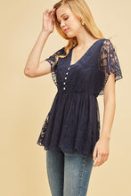 Load image into Gallery viewer, A Navy Daze Top