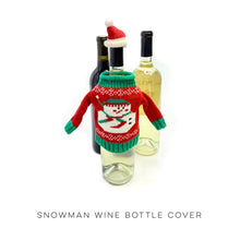 Load image into Gallery viewer, Snowman Wine Bottle Cover