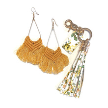Load image into Gallery viewer, The Razzle Dazzle Sunshine Tassel Keychain