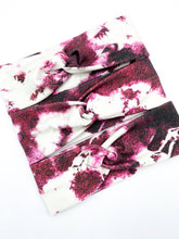 Load image into Gallery viewer, Maroon Tie Dye Headband