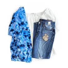 Load image into Gallery viewer, Acid Washed in Blue Kimono