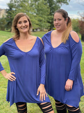 Load image into Gallery viewer, All for One Cold Shoulder Tunic