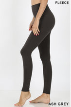 Load image into Gallery viewer, Cozy in Fleece Leggings in Ash Gray
