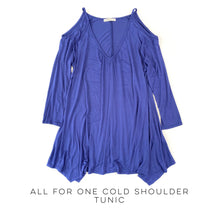 Load image into Gallery viewer, All for One Cold Shoulder Tunic