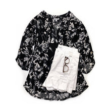 Load image into Gallery viewer, A Monochromatic Floral Blouse