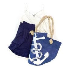 Load image into Gallery viewer, Anchors Away Beach Bag
