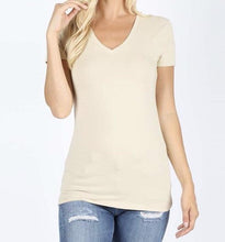 Load image into Gallery viewer, Basically Beautiful V-Neck Tee