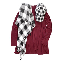 Load image into Gallery viewer, Simply Stylish Mock Neck Top in Dark Burgundy