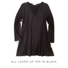 Load image into Gallery viewer, All Laced Up Top in Black