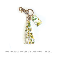 Load image into Gallery viewer, The Razzle Dazzle Sunshine Tassel Keychain