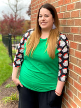 Load image into Gallery viewer, Santa's on His Way Raglan Tee