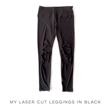 Load image into Gallery viewer, My Laser Cut Leggings in Black