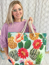 Load image into Gallery viewer, A Watercolor Cactus Shoulder Bag