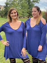 Load image into Gallery viewer, All for One Cold Shoulder Tunic