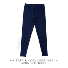 Load image into Gallery viewer, My Soft & Cozy Leggings in Midnight Navy