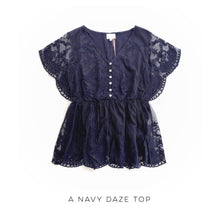 Load image into Gallery viewer, A Navy Daze Top