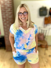 Load image into Gallery viewer, Blue Skies Ahead Tie Dye Shorts