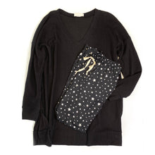 Load image into Gallery viewer, Stay True to You Waffle Knit Sweater in Black