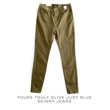 Load image into Gallery viewer, Yours Truly Olive Judy Blue Skinny Jeans
