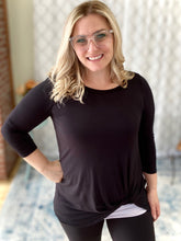Load image into Gallery viewer, A Twist of Fate Top in Black