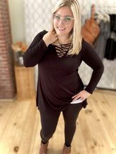 Load image into Gallery viewer, All Laced Up Top in Black