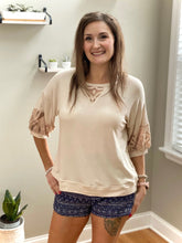 Load image into Gallery viewer, A Touch of Class Top in Taupe