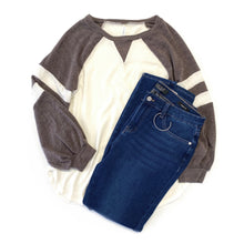 Load image into Gallery viewer, All For One Varsity Stripe Top