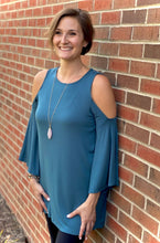 Load image into Gallery viewer, Southern Belle Top in Antique Blue