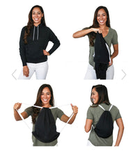 Load image into Gallery viewer, Always freezing Black hoodie backpack combo