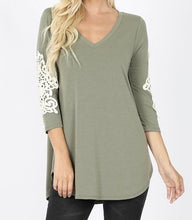 Load image into Gallery viewer, Patched in Lace Top