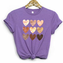 Load image into Gallery viewer, Neutral watercolor hearts