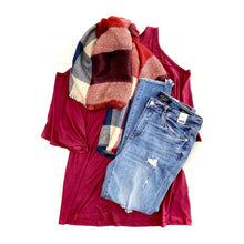 Load image into Gallery viewer, Southern Belle Top in Burgundy