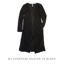 Load image into Gallery viewer, My Every Day Duster in Black
