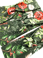 Load image into Gallery viewer, Snowy Christmas Floral Headband