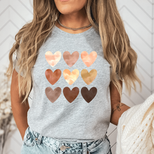 Load image into Gallery viewer, Neutral watercolor hearts