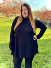 Load image into Gallery viewer, Simply Stylish Mock Neck Top in Black