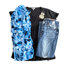 Load image into Gallery viewer, Acid Washed in Blue Kimono