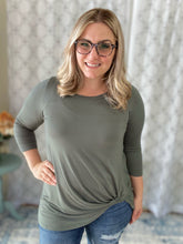 Load image into Gallery viewer, A Twist of Fate Top in Olive