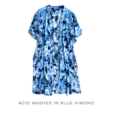 Load image into Gallery viewer, Acid Washed in Blue Kimono