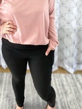 Load image into Gallery viewer, A Pocket of Fun Black Leggings