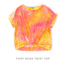 Load image into Gallery viewer, Fiery Skies Twist Top