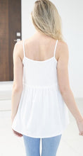 Load image into Gallery viewer, Criss Crossed in White Tank