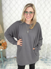 Load image into Gallery viewer, Winter Bliss Dress in Charcoal