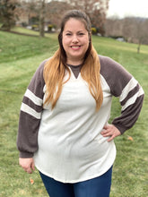 Load image into Gallery viewer, All For One Varsity Stripe Top