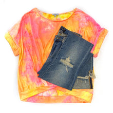 Load image into Gallery viewer, Fiery Skies Twist Top