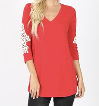 Load image into Gallery viewer, Patched in Lace Top