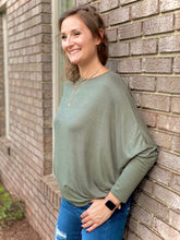 Load image into Gallery viewer, Bold Moves Dolman Top in Olive